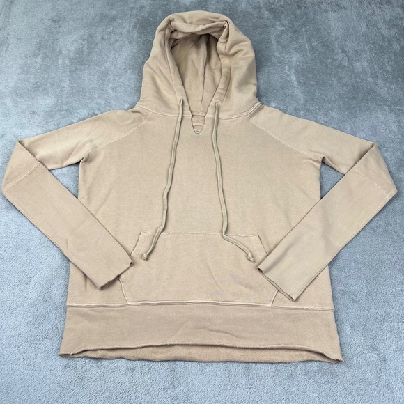 NEW Nili Lotan S 100% Cotton French Terry Tan‎ Hoodie Made in USA